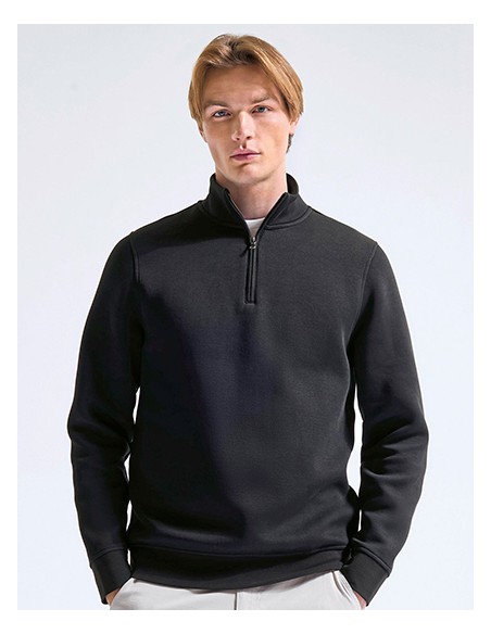 ASQ-AQ035-Mens Quarter Zip Premium Sweatshirt 2